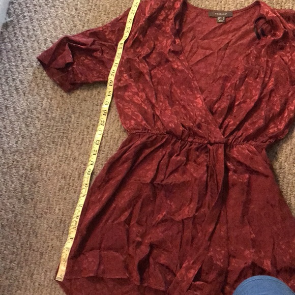 Primark Leopard print Burgundy Silk Romper💋💋 - Picture 4 of 4